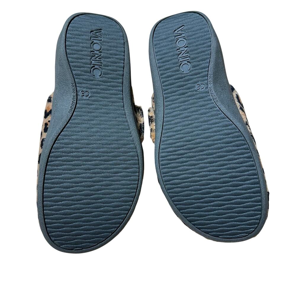 Vionic Gemma Orthaheel Orthotic Slipper Leopard Print Women's Sz 6 New in Box - Picture 7 of 10